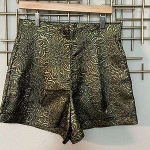 High Waisted Jacquard Shorts